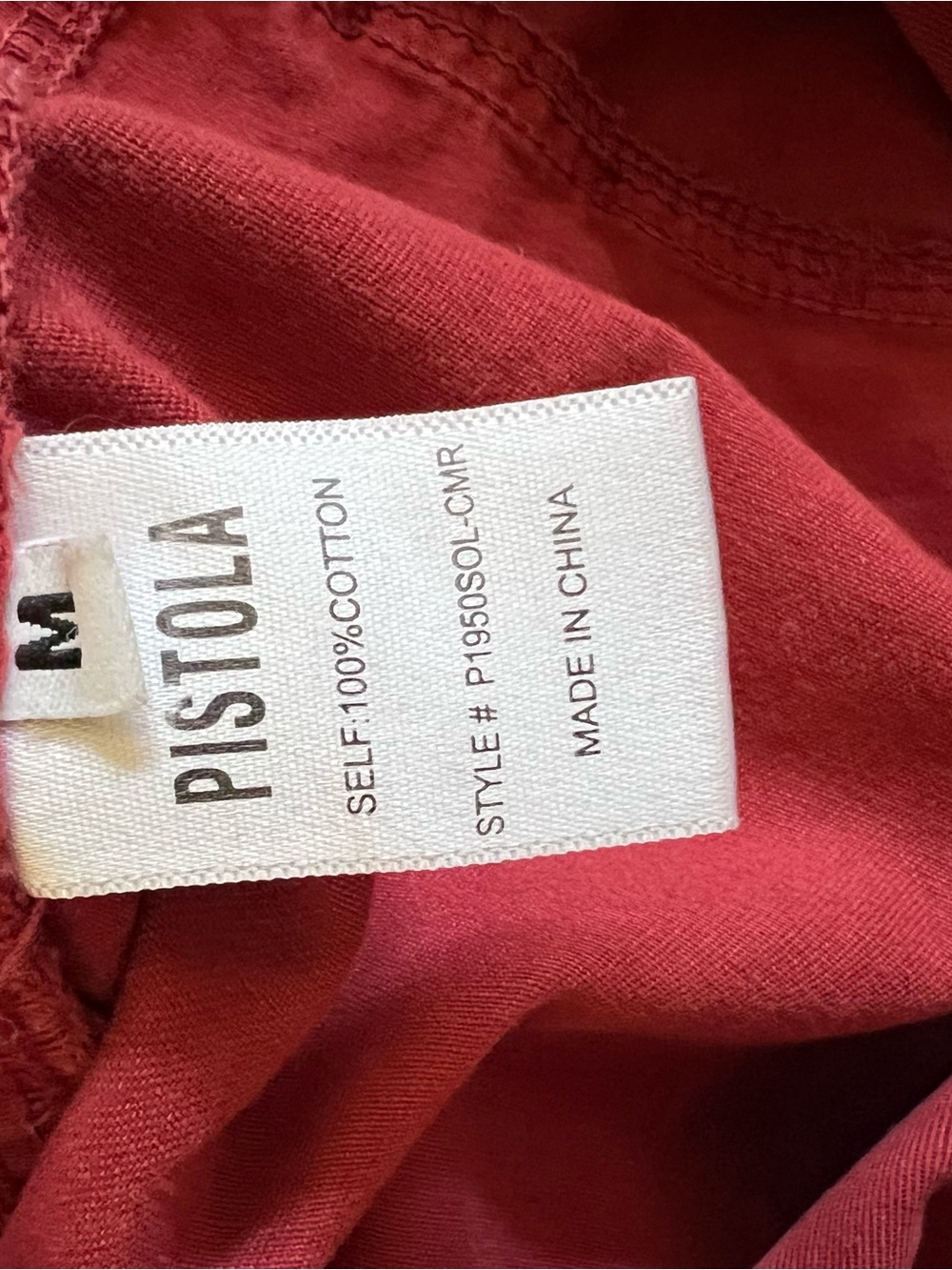 Pistola Grover Jumpsuit Rouge Red M - Picture 10 of 11